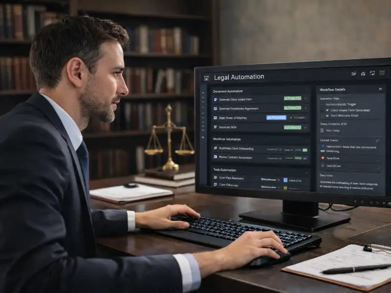 legal automation dashboard crm optimization